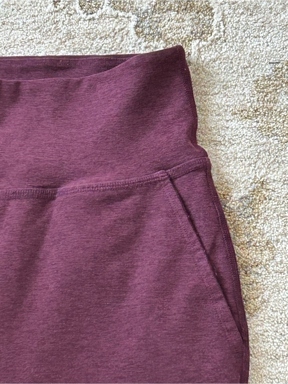 Beyond Yoga Space Dye Laidback Athletic Pants in Midnight Burgundy - Picture 14 of 16